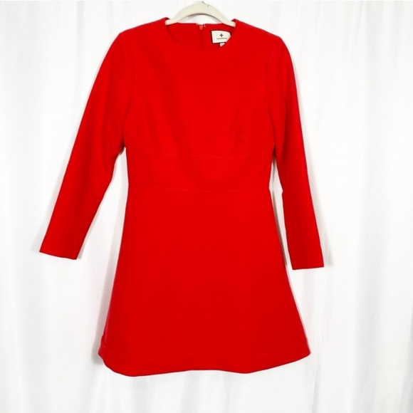 NEW Tuckernuck Elodie Fit & Flare Mini Dress: Red - Picture 5 of 5